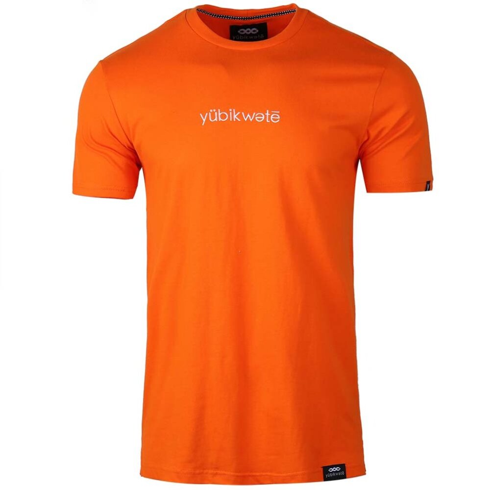 100% Cotton Men's Solid Color T-Shirt with Stylish Logo Simple Look Tee Size XL